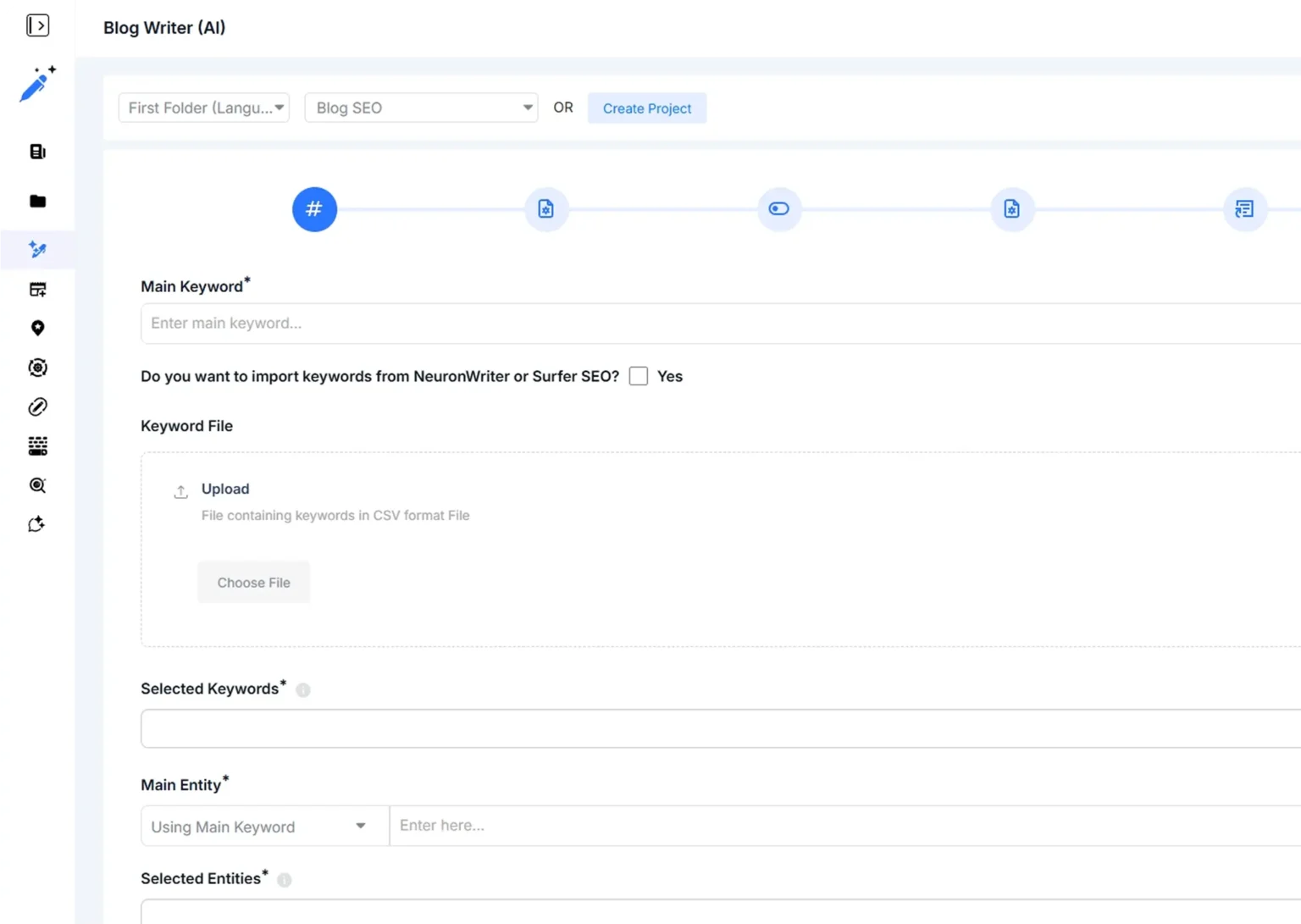 Actual UltimaWriter Blog Writer interface published on its public website