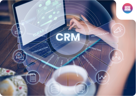 Web application and CRM dashboard concept