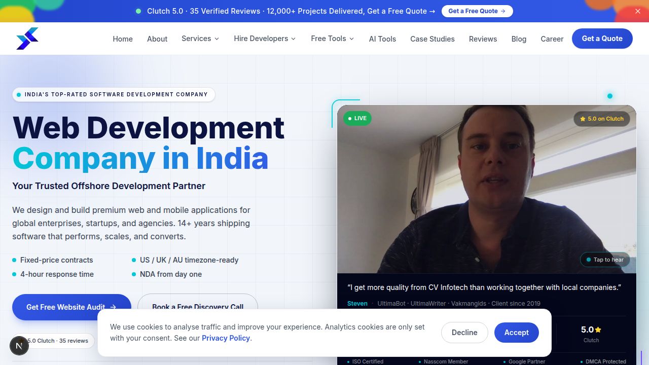 Web Development Company India | CV Infotech